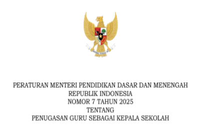 Permendikdasmen Nomor 7 tahun 2025